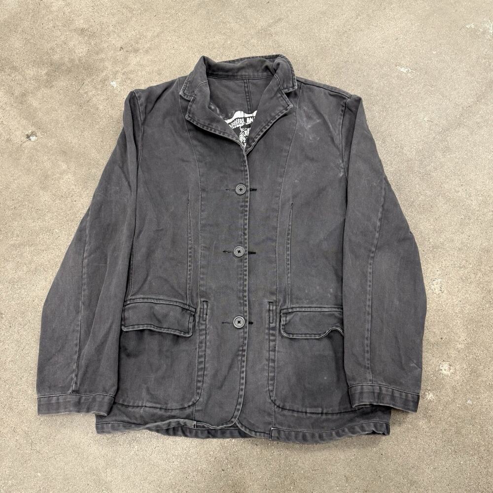 Samuel & Kevin Shawl Collar Workwear Chore Coat Womens Large Black